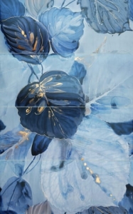 Dekor Ścienny Tubądzin 4-elementowy Blue Stone 119,8x74,8x1,0