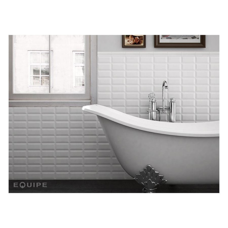 Glazura Equipe Metro White Połysk 7,5x15