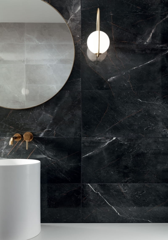 Glazura Tubądzin Brainstorm Black 32,8x89,8