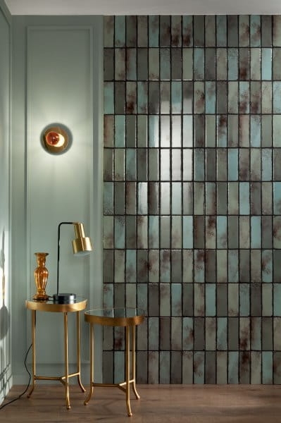 Glazura Tubądzin Curio Green Mix B STR 23,7x7,8