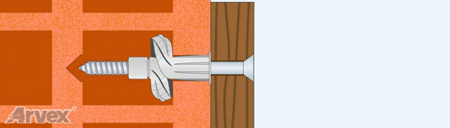 Dybel uniwersalny AVK 10 x 70mm + wkr. 6 x 70mm