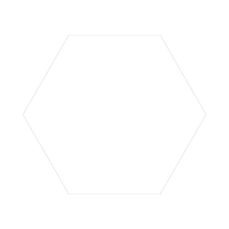 Gres Keros Hexa Element Blanco 23x27