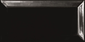 Glazura El Barco PCHB Biselado Negro Pol 10x20