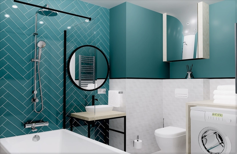 Glazura El Barco Acuarela Bondi Połysk 7,5x30