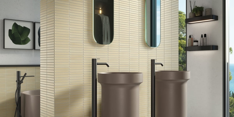 Mozaika ścienna Bärwolf Stripes KIT-23002 30x30