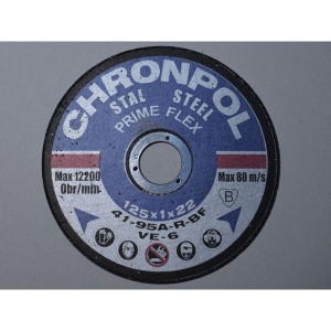 Tarcza do cięcia stali PRIME 125x1,0x22mm CHRONPOL  