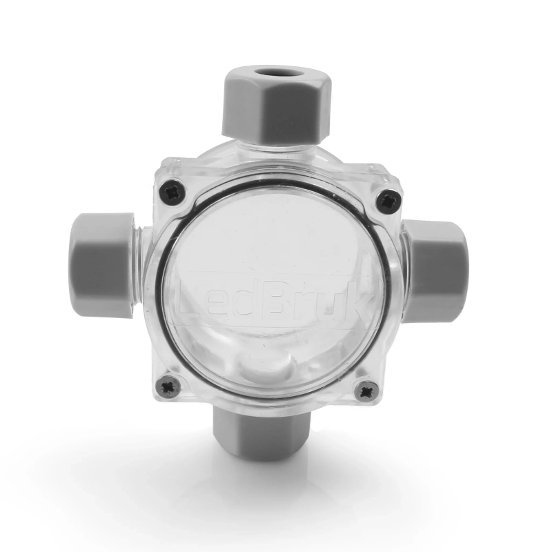 Puszka hermetyczna PG11 IP68 4 dławiki PLASTROL