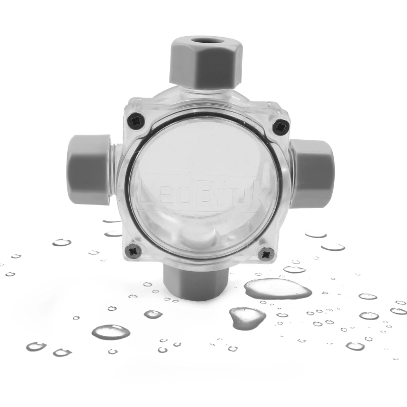 Puszka hermetyczna PG11 IP68 4 dławiki PLASTROL