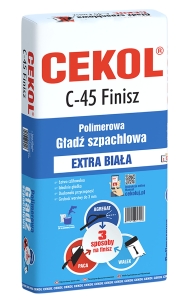 Gładź szpachlowa Finisz C-45 Cekol 20 kg