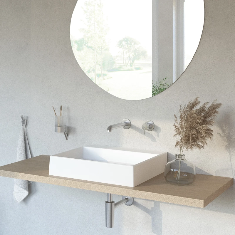 Umywalka granitowa stawiana na blat - 500x400 mm CORREO Deante CQR_AU5S