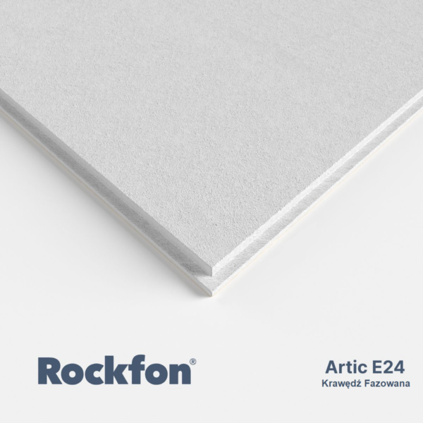 Płyta sufitowa ROCKFON ARTIC 80 A15/24 600x600x15mm - op. 11,52m2