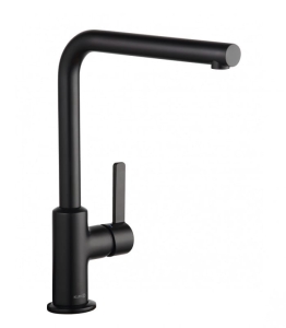 Bateria kuchenna Kludi L-Ine czarny mat - wyciągana wylewka