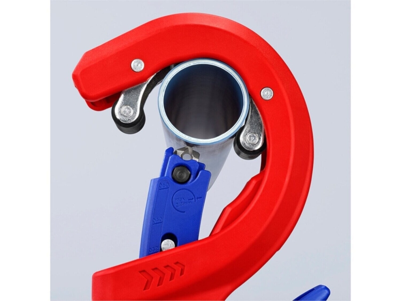Obcinak z fazownikiem do cienkościennych rur z tworzyw sztucznych KNIPEX DP50