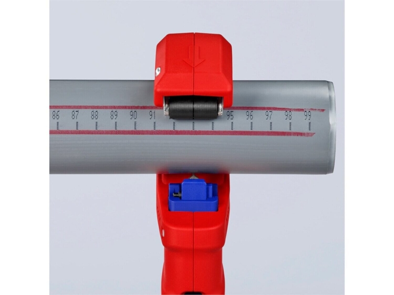 Obcinak z fazownikiem do cienkościennych rur z tworzyw sztucznych KNIPEX DP50