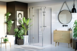 Kabina kwadratowa przyścienna Sea-Horse 90x90 -BKP248T09XP- prawa