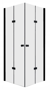 Kabina kwadratowa Sea Horse bezprofilowa FOLDEX z podwójnymi drzwiami składanymi BKP122FT09K