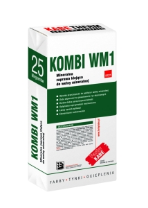 Mineralna zaprawa klejąca do wełny mineralnej Kabe Kombi WM1 25kg