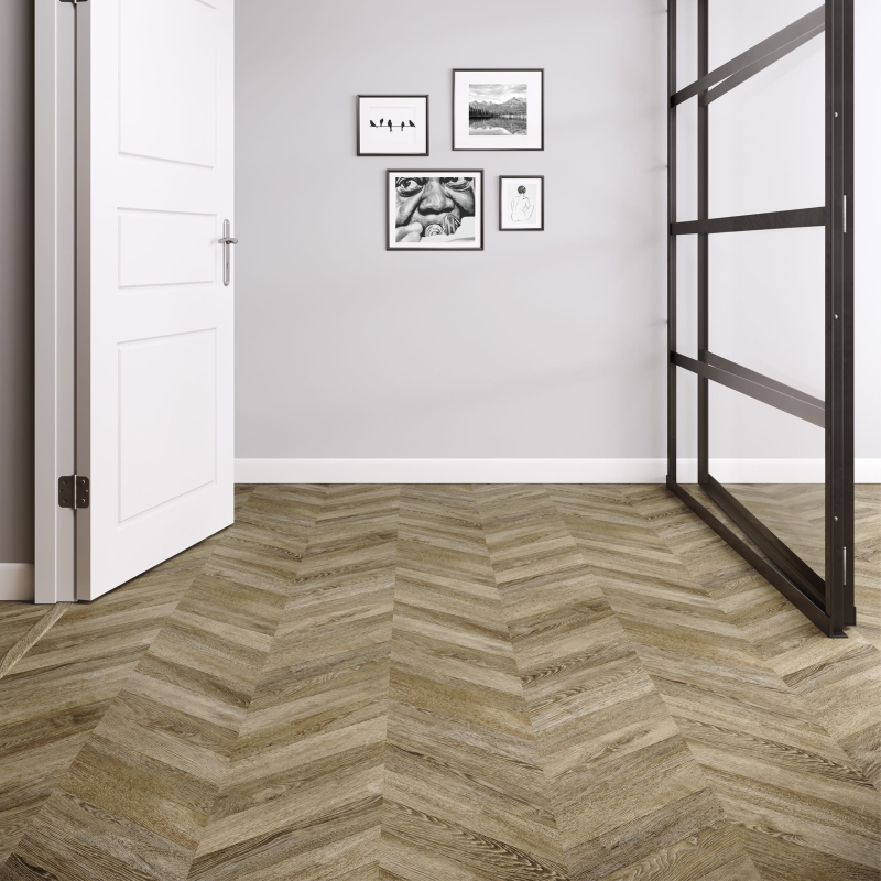 Panele podłogowe laminowane wodoodporne CLASSIC CHEVRON FAUS op. 2,08 m2
