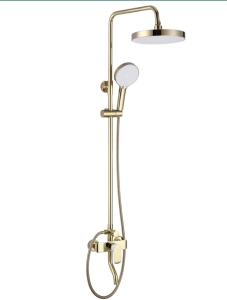 ZESTAW PRYSZNICOWY REA BLOOM BIAŁY ZŁOTY WHITE GOLD