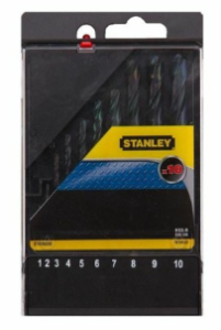 Wiertła do metalu HSS-R 1-10mm 10 szt. Stanley STA56030-QZ