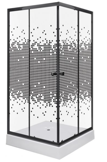 kabina Kerra Pixel SQ czarna z brodzikiem .png