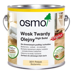 Osmo Wosk Twardy Olejny bezbarwny połysk  0,375l