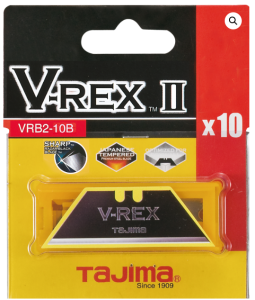 Ostrza trapezowe czarne V-REX Tajima 10 sztuk