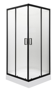 Kabina prysznicowa KERRA Soho SQ BL kwadratowa 80 cm z brodzikiem
