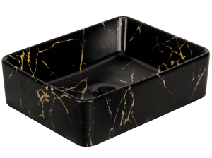 Umywalka nablatowa Kerra KR 182 Marble BL/G