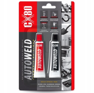 Dwuskładnikowy klej AUTOWELD JB WELD CX-80 2x27g