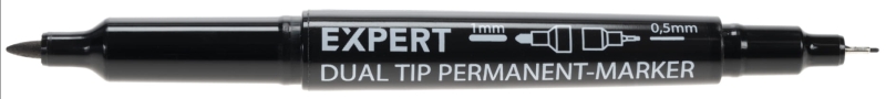 Marker permanentny dwustronny Dual Tip Expert