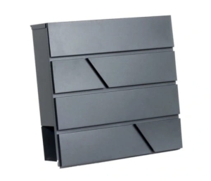 Skrzynka na listy Carlo z tubą antracytowa Domino 