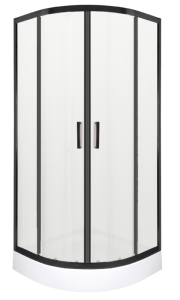 Kabina prysznicowa półokrągła KERRA Soho BL 90 cm z brodzikiem