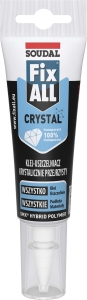 Klej Hybrydowy, uszczelniacz  SOUDAL Fix All Crystal, 125ml