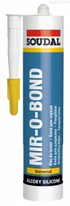  Klej  uszczelniacz  silikonowy do luster SOUDAL MIR-O-BOND, 300 ml szary 