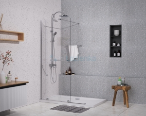 Ścianka prysznicowa Sea-Horse Creative  120 cm - przesuwna - chrom 