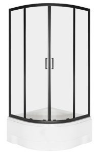 Kabina prysznicowa Kerra Aruba GL 80 czarna z brodzikiem