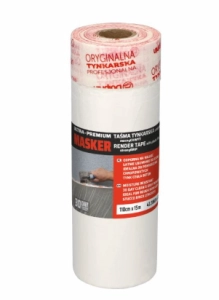 Masker tynkarski 30 DNI z folią malarską Blue Dolphin 110cm x 15m 