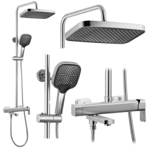 Zestaw prysznicowy Rea Arlo  nikiel szczotkowany - Dodatkowy rabat 5% z kodem REA5  