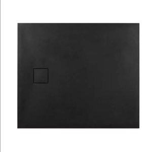 Brodzik prostokątny Sea-Horse Sofia z efektem NeoStone czarny 100x70 