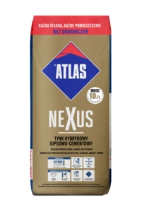 Tynk hybrydowy gipsowo-cementowy NEXUS Atlas 22,5 kg