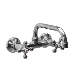 Bateria umywalkowa ścienna Sea Horse Retro - BJA902- wylewka C