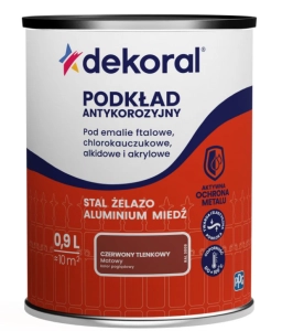 Podkład Antykorozyjny Dekoral Czerwony Tlenkowy Mat 0,9l