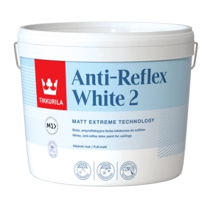 Farba do sufitów Tikkurila Anti-Reflex White 2 biała antyrefleksyjna 3 l 