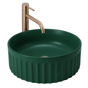 Umywalka nablatowa Rea Duo Matcha Matt - ryflowana - dodatkowy rabat 5% z kodem REA5 