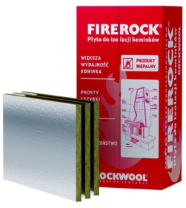Wełna mineralna Rockwool FIREROCK 4.8 m2 100x60x2.5 cm λ = 0,038 W/mK