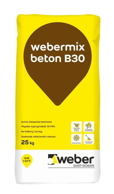 Sucha mieszanka betonowa - Webermix beton B30
