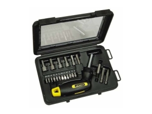 Zestaw bitów  wkrętak z grzechotką Stanley 22 szt 630220