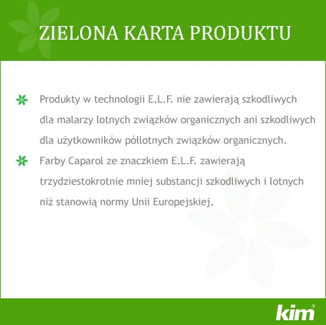 Zielona karta - farba lateksowa do wnętrz Samtex 3 Caparoll 10 l