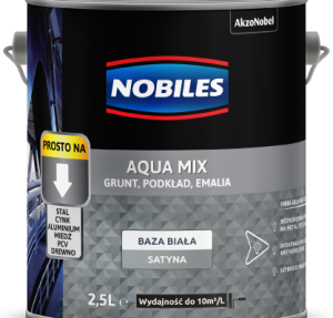 Wodna gruntoemalia 3w1 Nobiles Aqua Mix Baza Biała 2,18 l